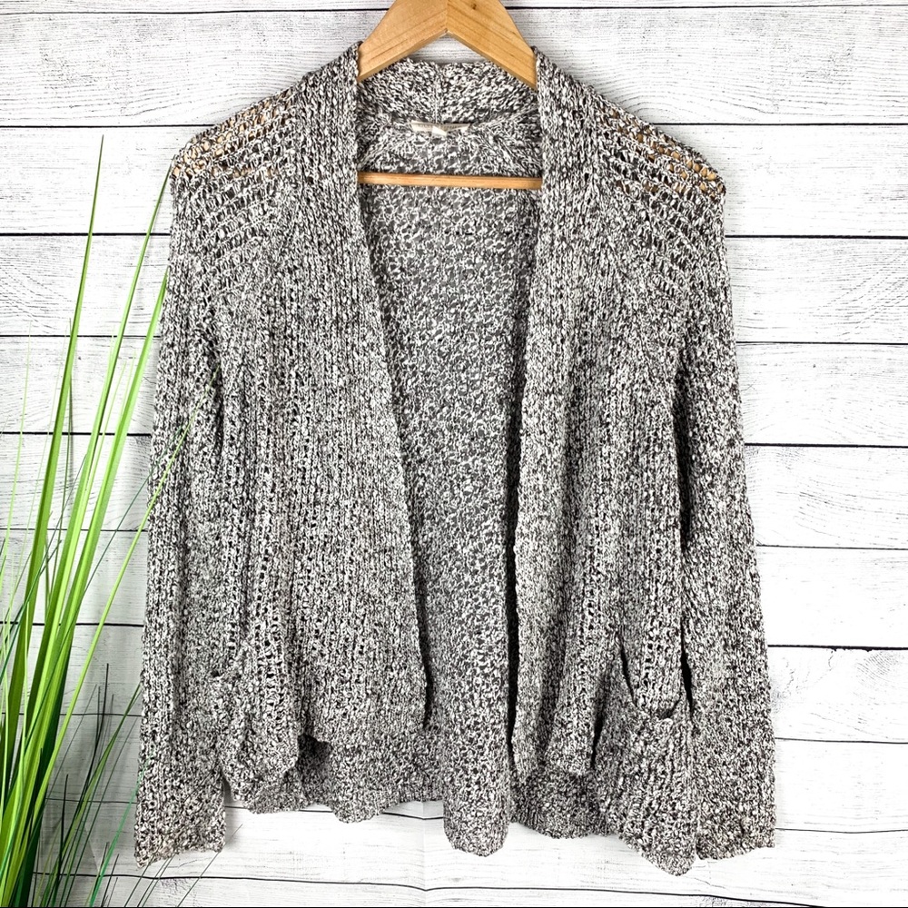 Eileen Fisher Open Knit Cardigan Sweater 143